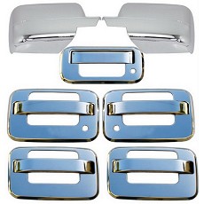 VioCH 04-08 Ford F150 Chrome Door Handle Mirror Covers